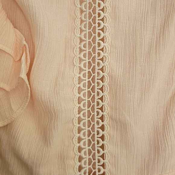 Saint+ Secrets Oakland High Neck Ruffle Detail Dress waist tie Blush Pink Small - Picture 5 of 13